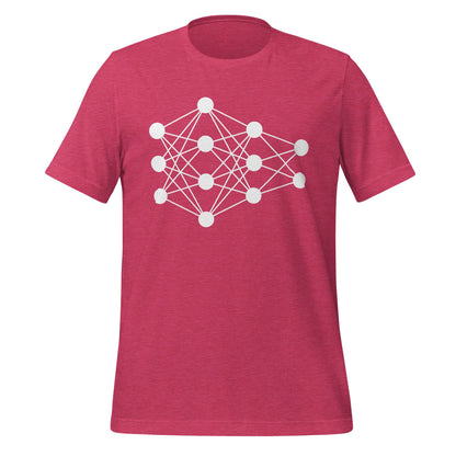 Mockup image of the Deep Neural Network T-Shirt 5 (unisex) Heather Raspberry / M.