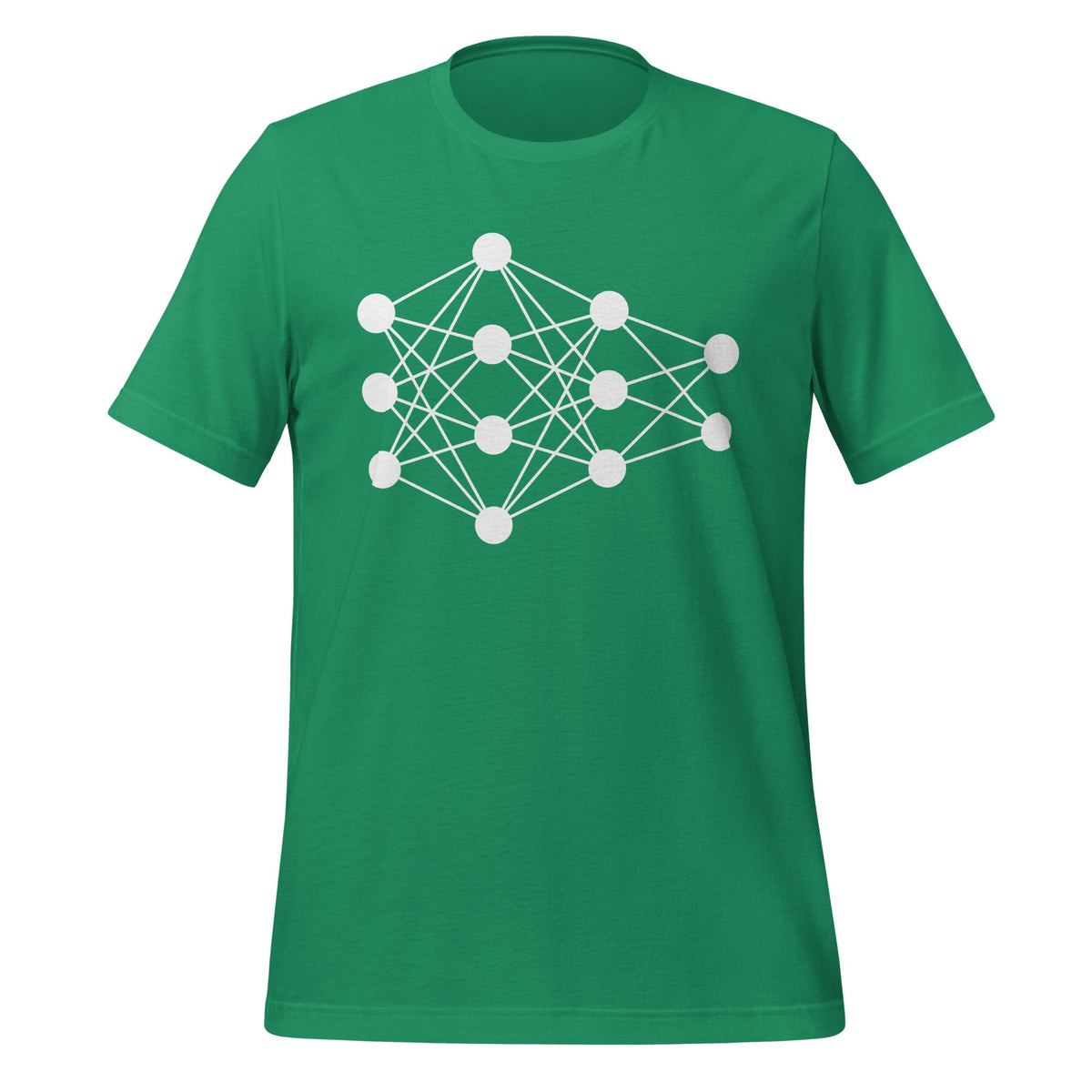 Mockup image of the Deep Neural Network T-Shirt 5 (unisex) Kelly / M.