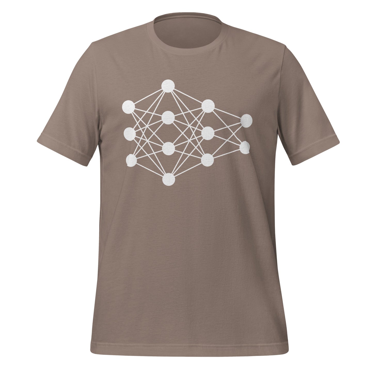Mockup image of the Deep Neural Network T-Shirt 5 (unisex) Pebble / M.