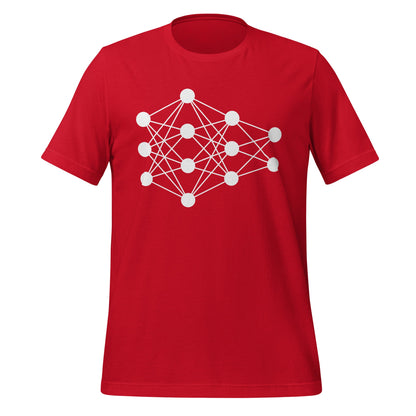 Mockup image of the Deep Neural Network T-Shirt 5 (unisex) Red / M.