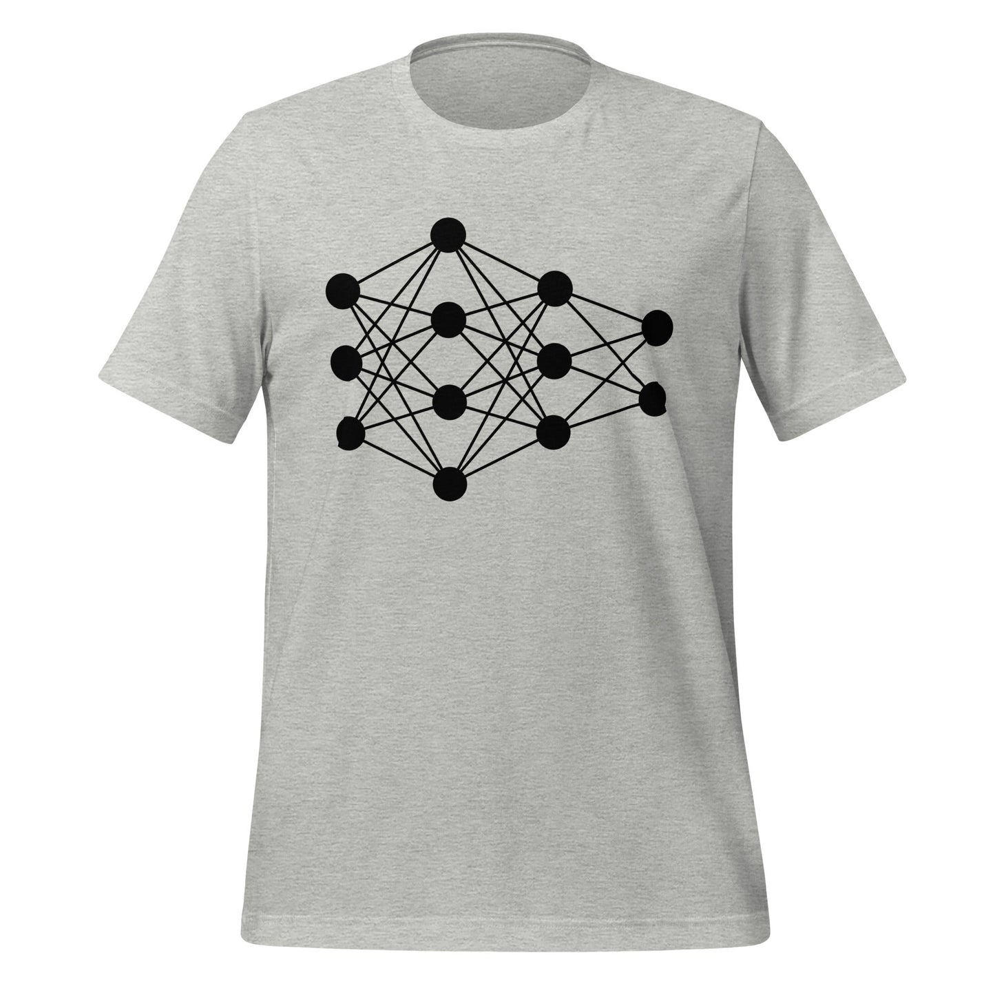 Product mockup photo of the Deep Neural Network T Shirt 6 (unisex) Athletic Heather / M.