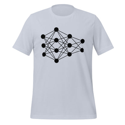 Product mockup photo of the Deep Neural Network T Shirt 6 (unisex) Light Blue / M.