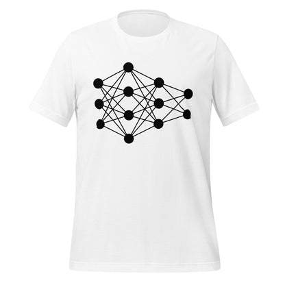 Product mockup photo of the Deep Neural Network T Shirt 6 (unisex) White / M.