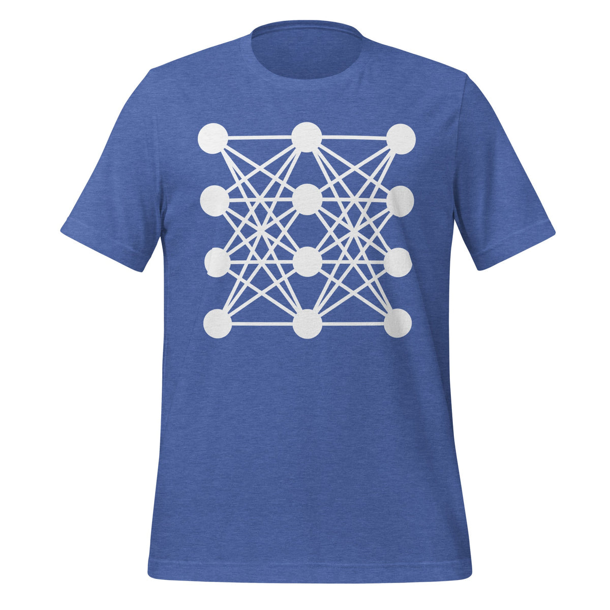 Image of the Deep Neural Network T-Shirt 7 (unisex) Heather True Royal / M.