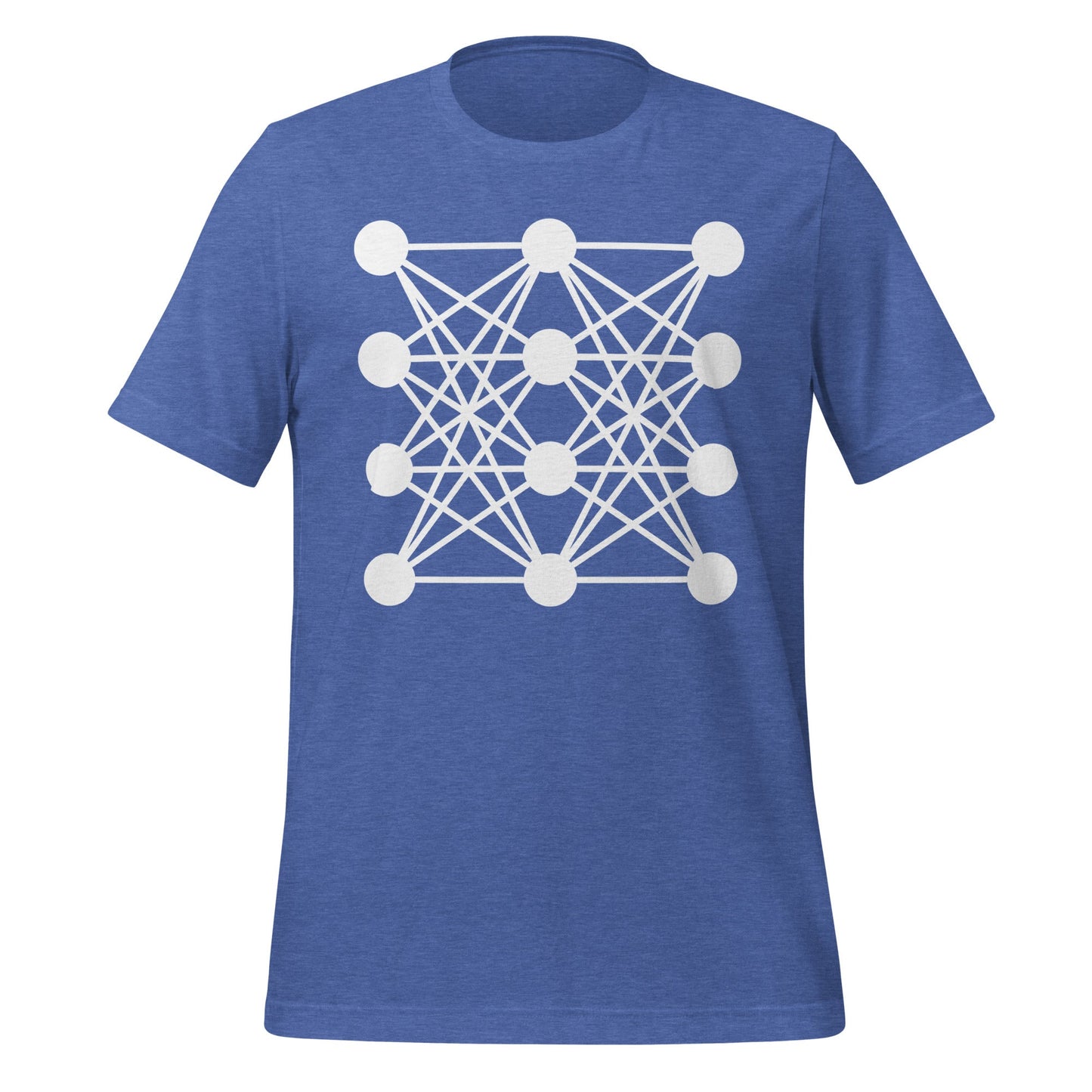Image of the Deep Neural Network T-Shirt 7 (unisex) Heather True Royal / M.