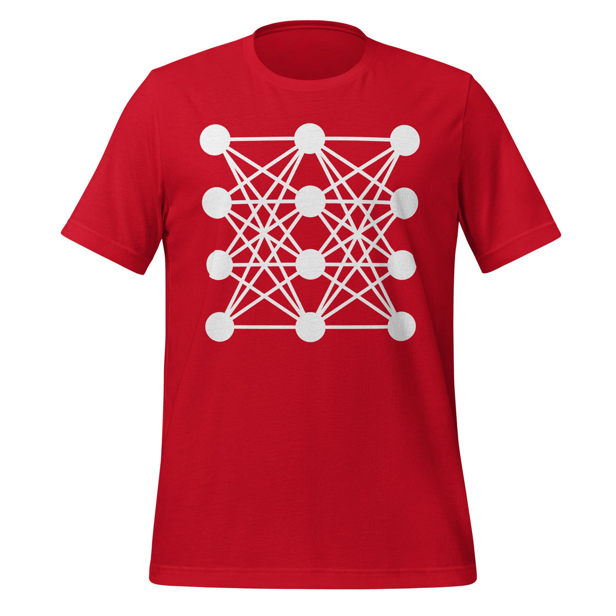 Image of the Deep Neural Network T-Shirt 7 (unisex) Red / M.