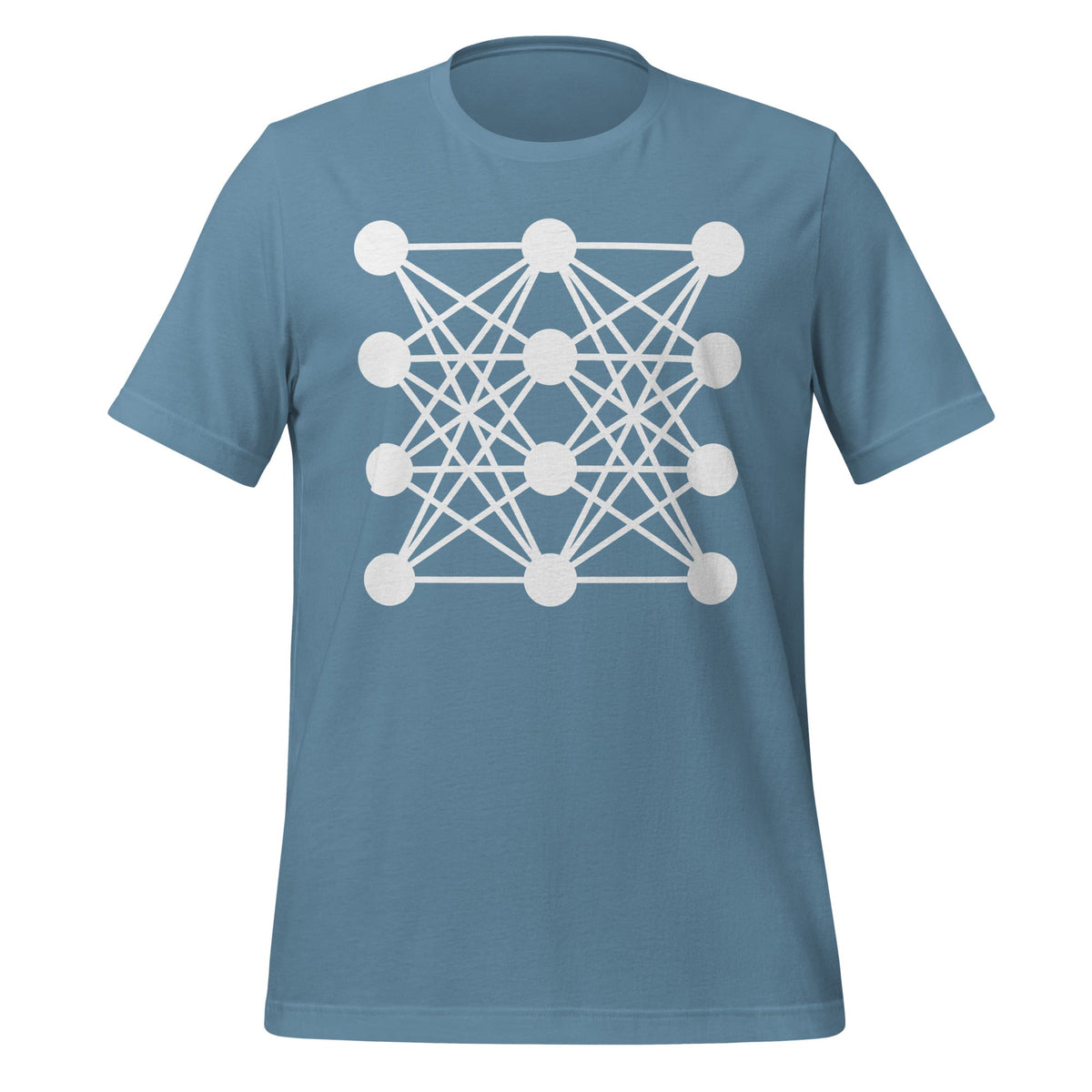 Image of the Deep Neural Network T-Shirt 7 (unisex) Steel Blue / M.