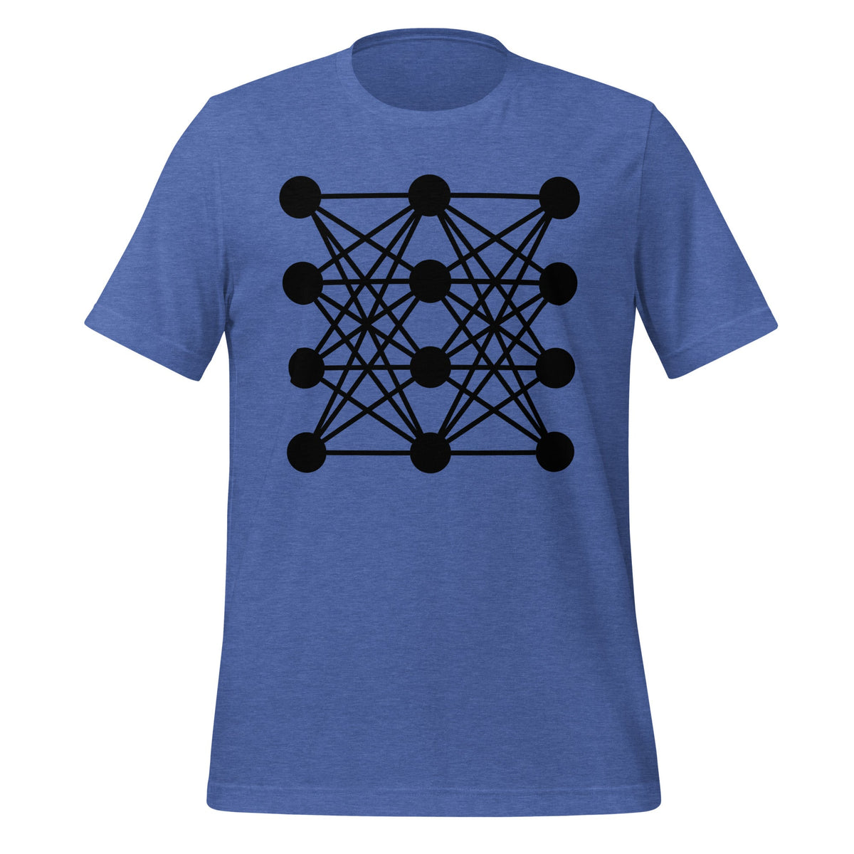 Image of the Deep Neural Network T-Shirt 8 (unisex) Heather True Royal / M.