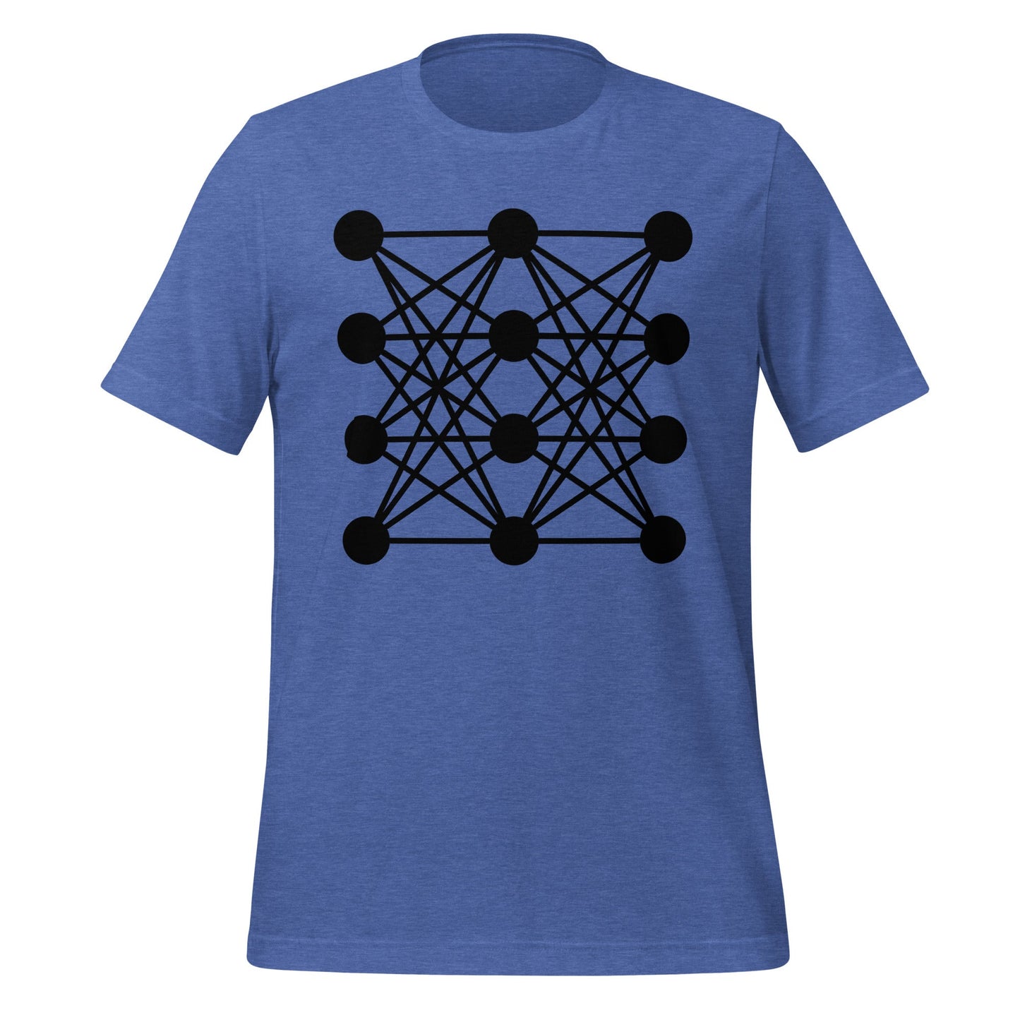 Image of the Deep Neural Network T-Shirt 8 (unisex) Heather True Royal / M.