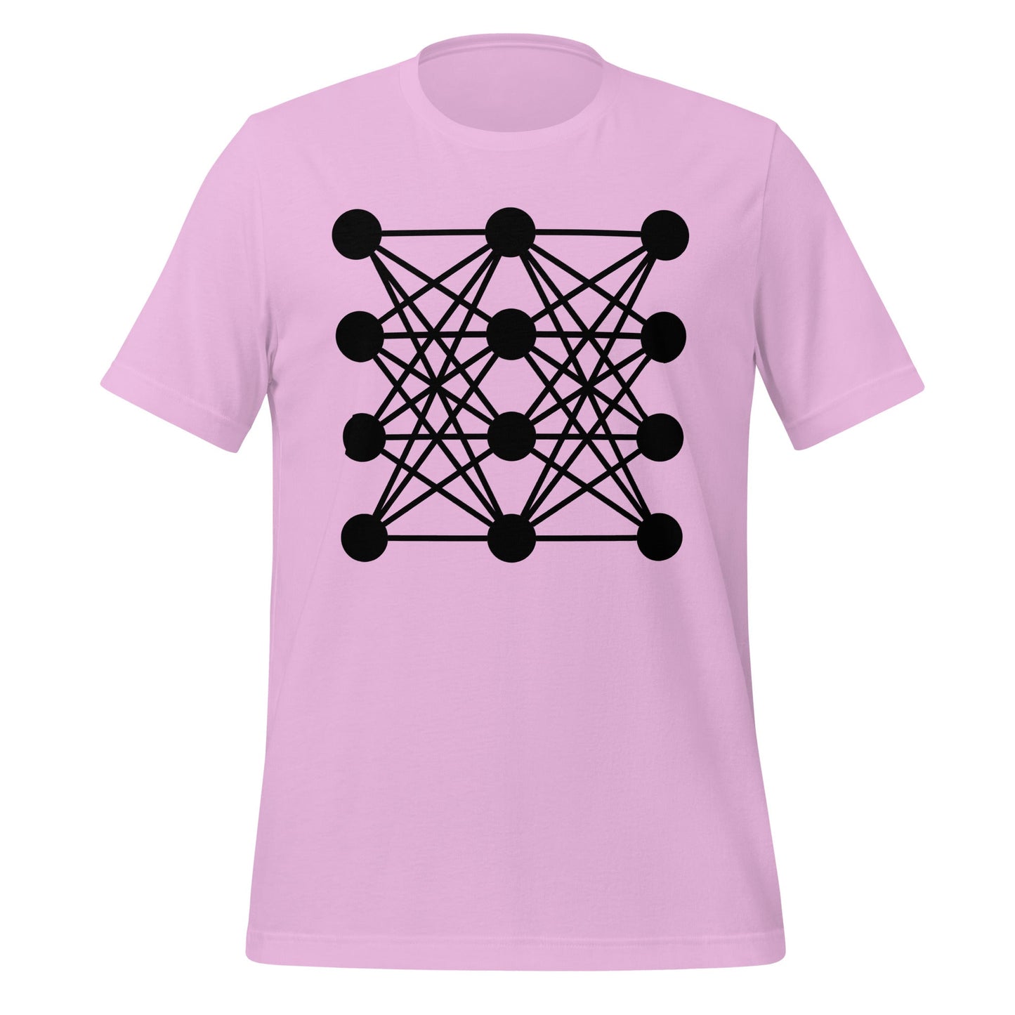 Image of the Deep Neural Network T-Shirt 8 (unisex) Lilac / M.