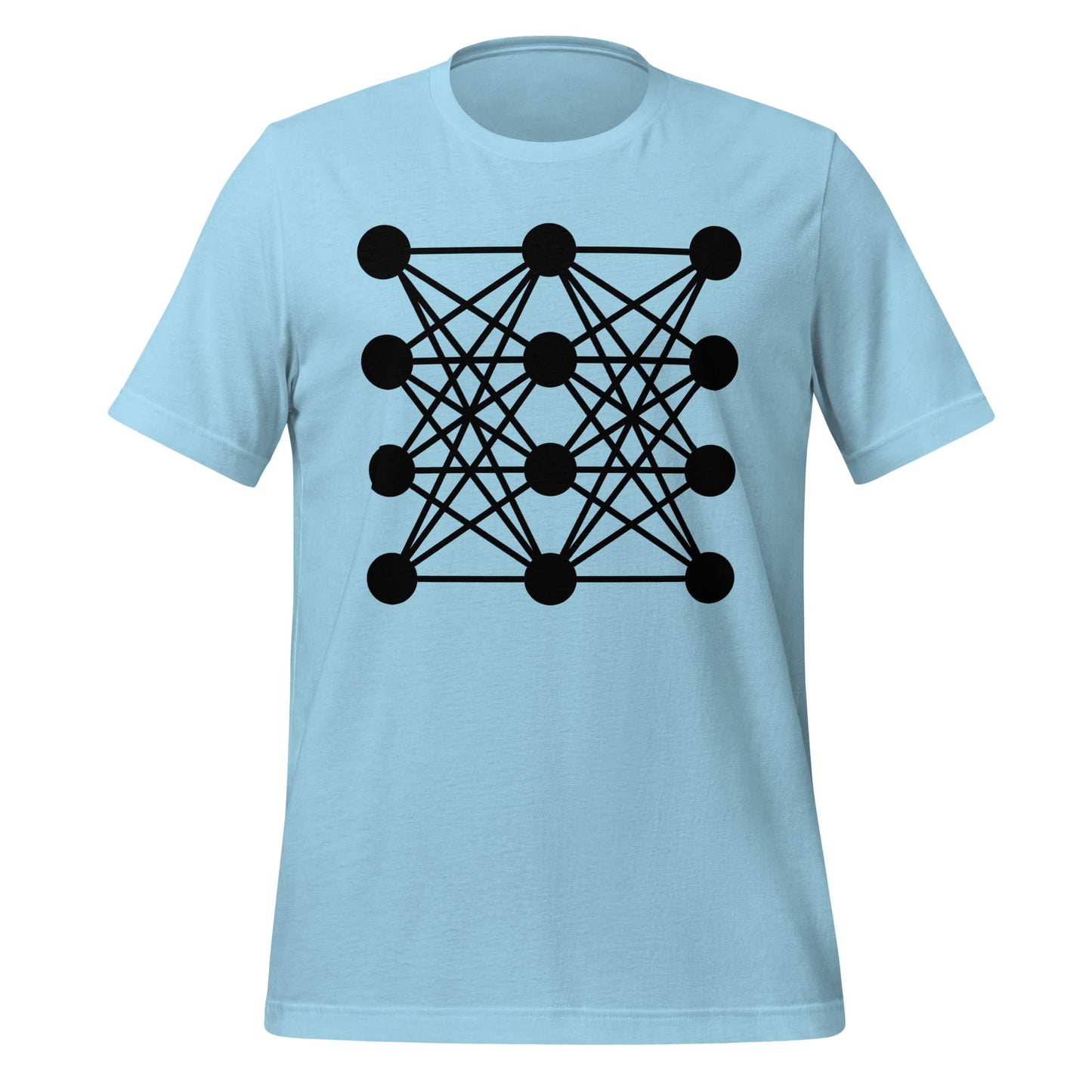 Image of the Deep Neural Network T-Shirt 8 (unisex) Ocean Blue / M.