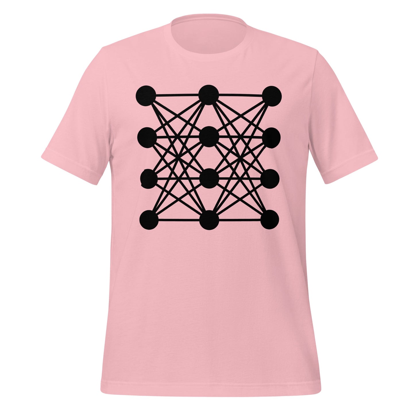 Image of the Deep Neural Network T-Shirt 8 (unisex) Pink / M.