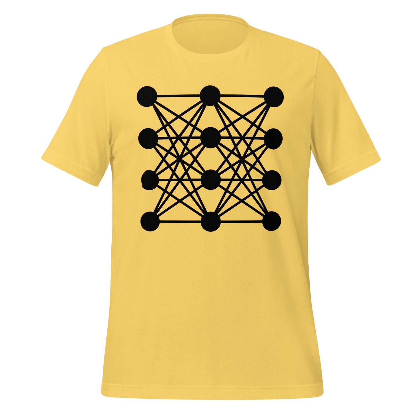Image of the Deep Neural Network T-Shirt 8 (unisex) Yellow / M.