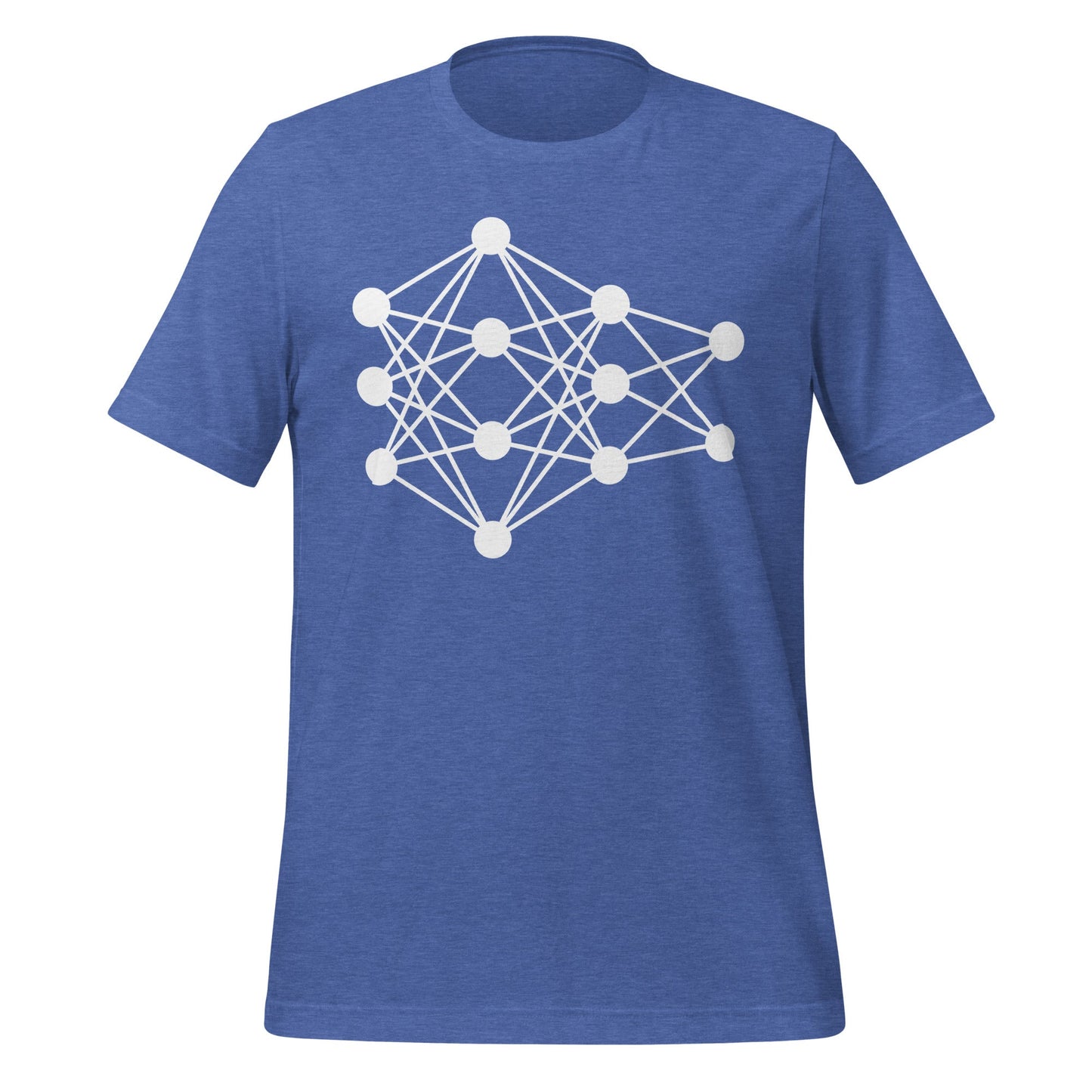 Image of the Deep Neural Network T-Shirt 9 (unisex) Heather True Royal / M.