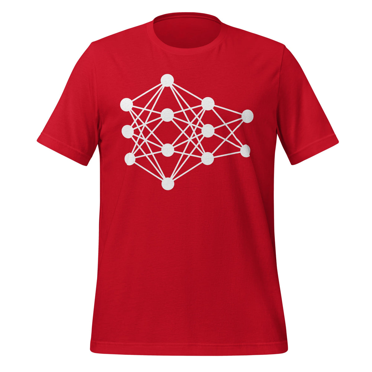 Image of the Deep Neural Network T-Shirt 9 (unisex) Red / M.