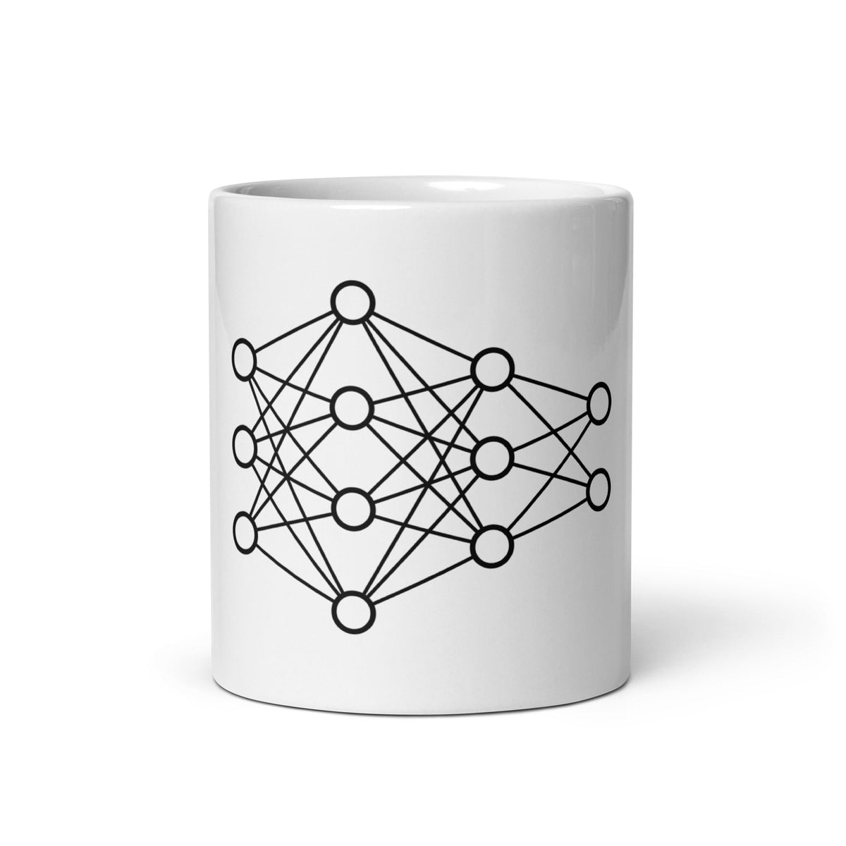 Image of the Deep Neural Network White Glossy Mug 2 11 oz.