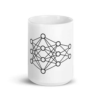 Image of the Deep Neural Network White Glossy Mug 2 15 oz.