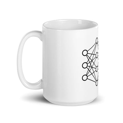 Image of the Deep Neural Network White Glossy Mug 2.