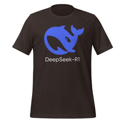 Image of the DeepSeek-R1 T-Shirt (unisex) Brown / M.