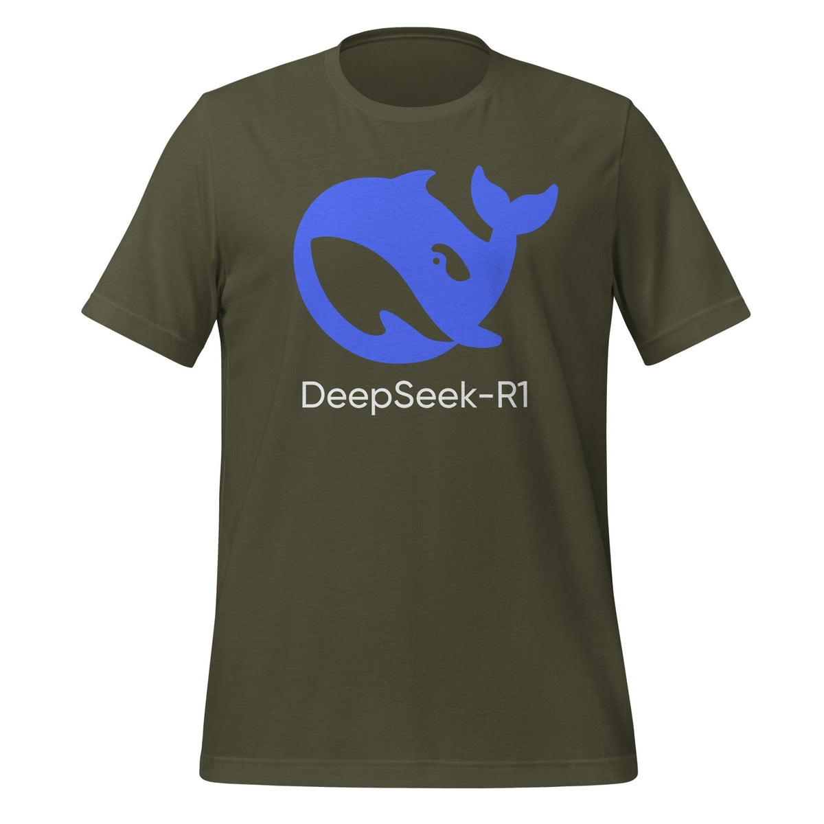 Image of the DeepSeek-R1 T-Shirt (unisex) Military Green / M.
