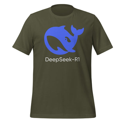 Image of the DeepSeek-R1 T-Shirt (unisex) Military Green / M.