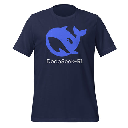 Image of the DeepSeek-R1 T-Shirt (unisex) Navy / M.