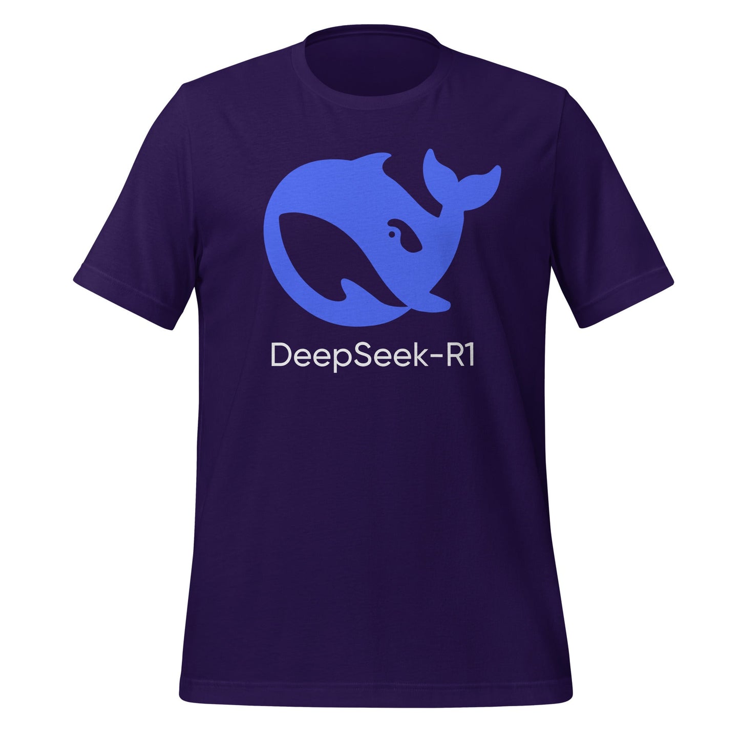 Image of the DeepSeek-R1 T-Shirt (unisex) Team Purple / M.
