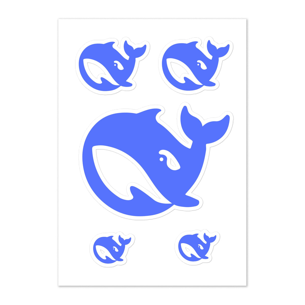 Image of the DeepSeek Sticker Sheet.