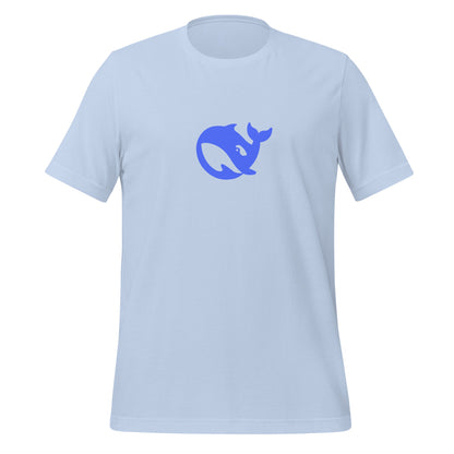 Product mockup photo of the DeepSeek T Shirt 2 (unisex) Baby Blue / M.