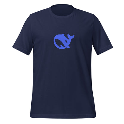 Product mockup photo of the DeepSeek T Shirt 2 (unisex) Navy / M.