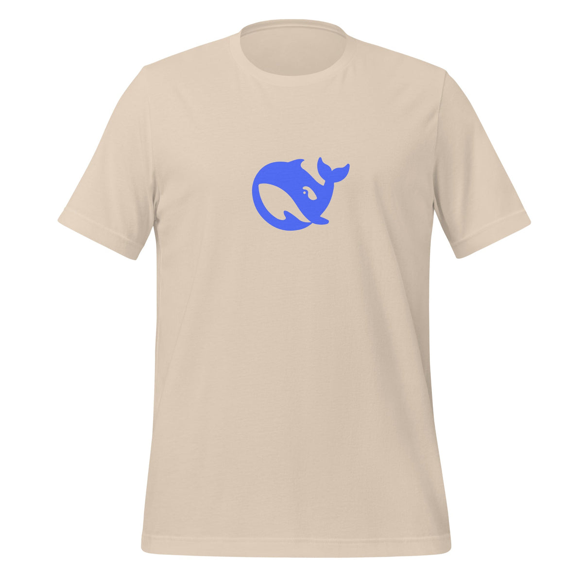 Product mockup photo of the DeepSeek T Shirt 2 (unisex) Soft Cream / M.