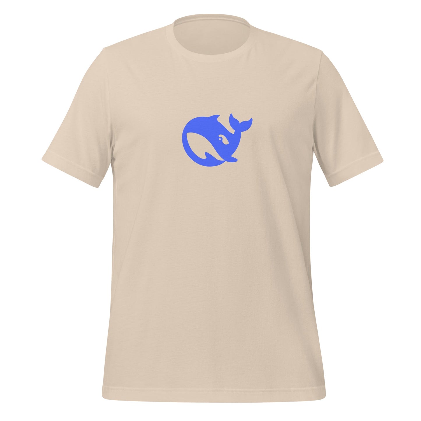 Product mockup photo of the DeepSeek T Shirt 2 (unisex) Soft Cream / M.