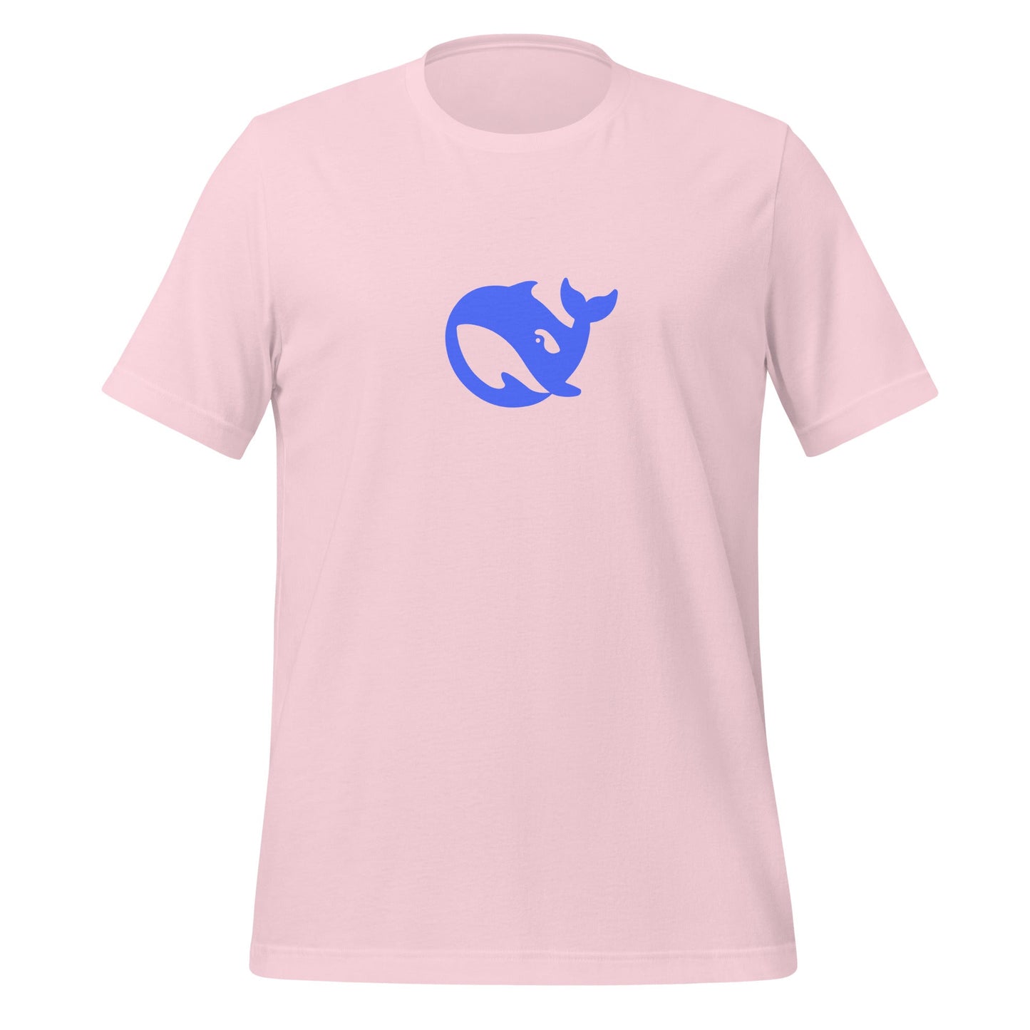 Product mockup photo of the DeepSeek T Shirt 2 (unisex) Soft Pink / M.