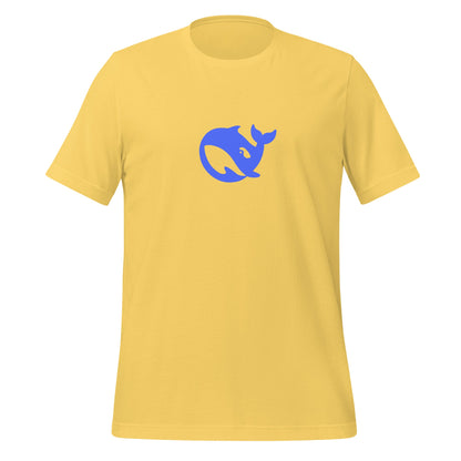 Product mockup photo of the DeepSeek T Shirt 2 (unisex) Yellow / M.