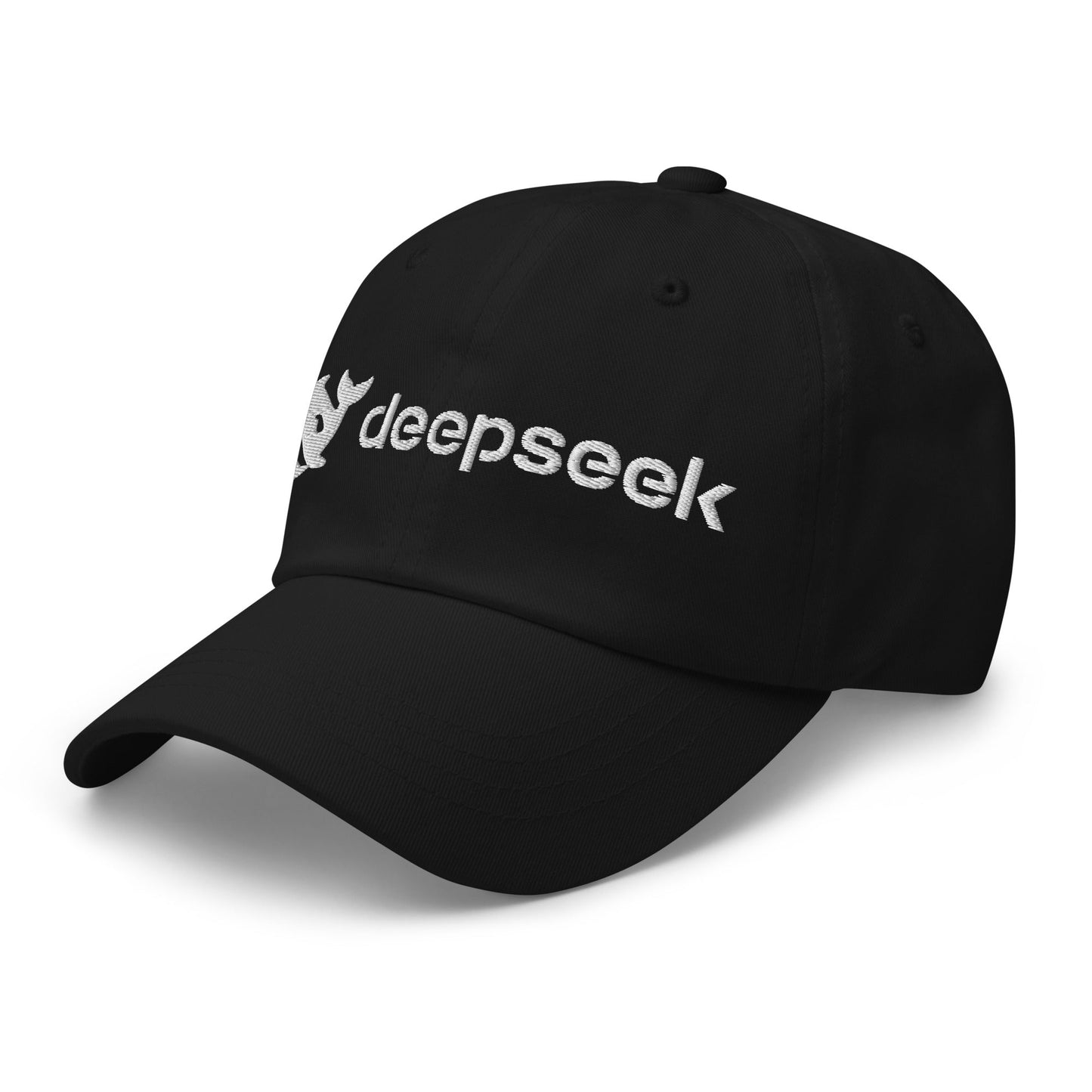 Image of the DeepSeek White Logo Cap.