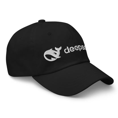 Image of the DeepSeek White Logo Cap.