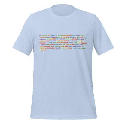 Image of the Definition of Deep Learning Tokenized T-Shirt (unisex).
