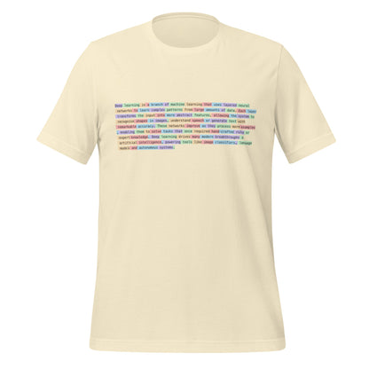 Image of the Definition of Deep Learning Tokenized T-Shirt (unisex).