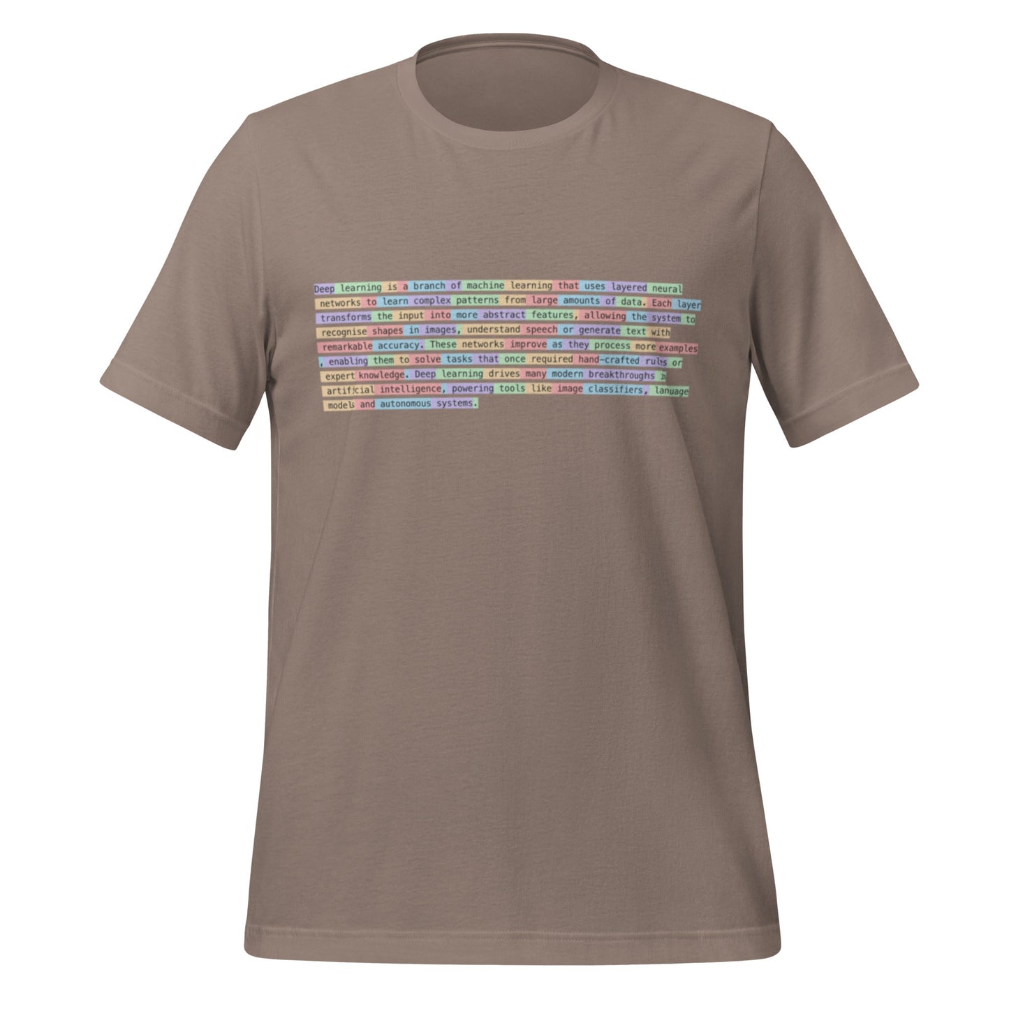 Image of the Definition of Deep Learning Tokenized T-Shirt (unisex).