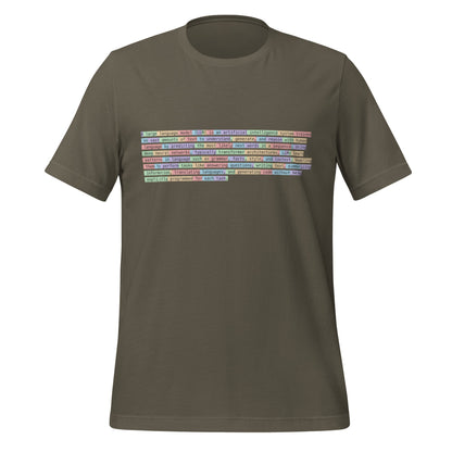 Image of the Definition of Large Language Model (LLM) Tokenized T-Shirt (unisex) Army / S.