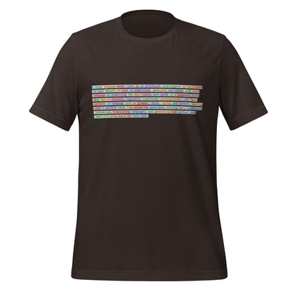 Image of the Definition of Large Language Model (LLM) Tokenized T-Shirt (unisex) Brown / S.