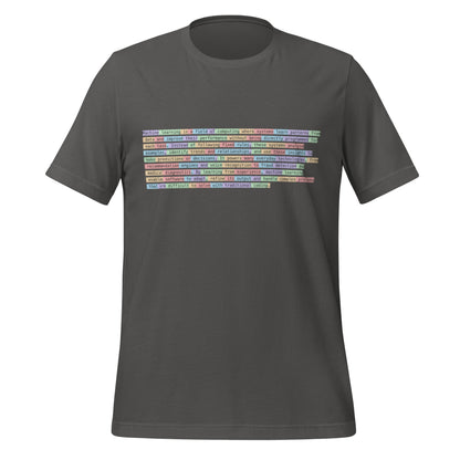 Image of the Definition of Machine Learning Tokenized T-Shirt (unisex) Asphalt / M.