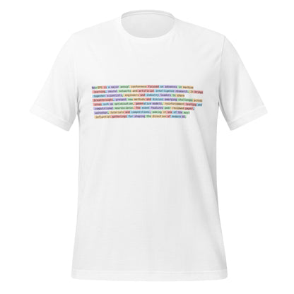 Image of the Definition of NeurIPS Tokenized T-Shirt (unisex) White / XS.