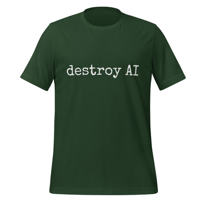 Image of the destroy AI T-Shirt (unisex) Forest / M.