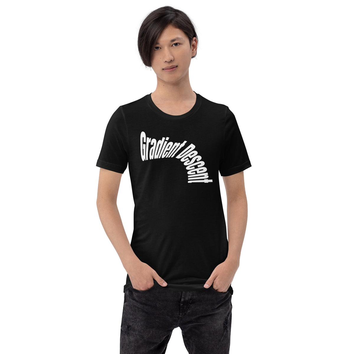 Image of the Distorted Gradient Descent T-Shirt (unisex).