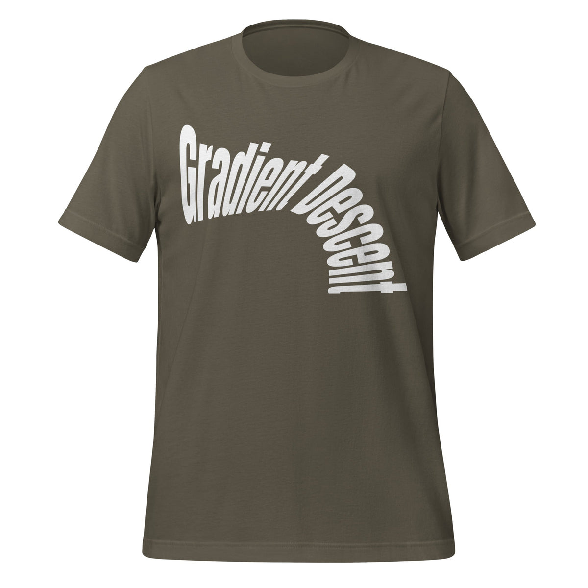Image of the Distorted Gradient Descent T-Shirt (unisex) Army / S.