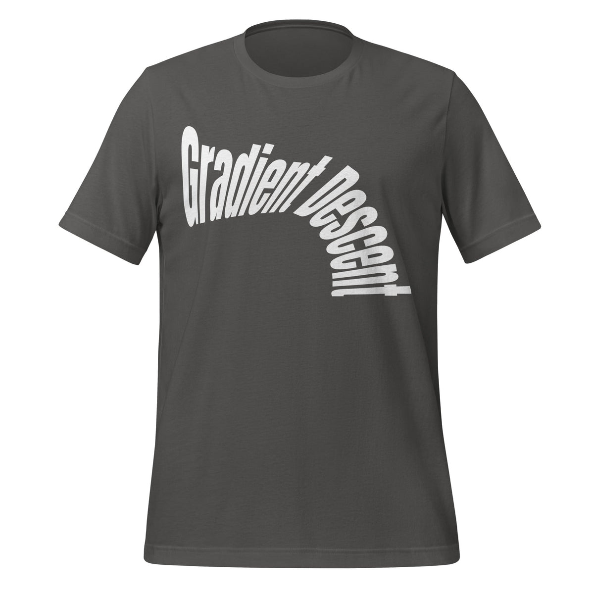 Image of the Distorted Gradient Descent T-Shirt (unisex) Asphalt / S.