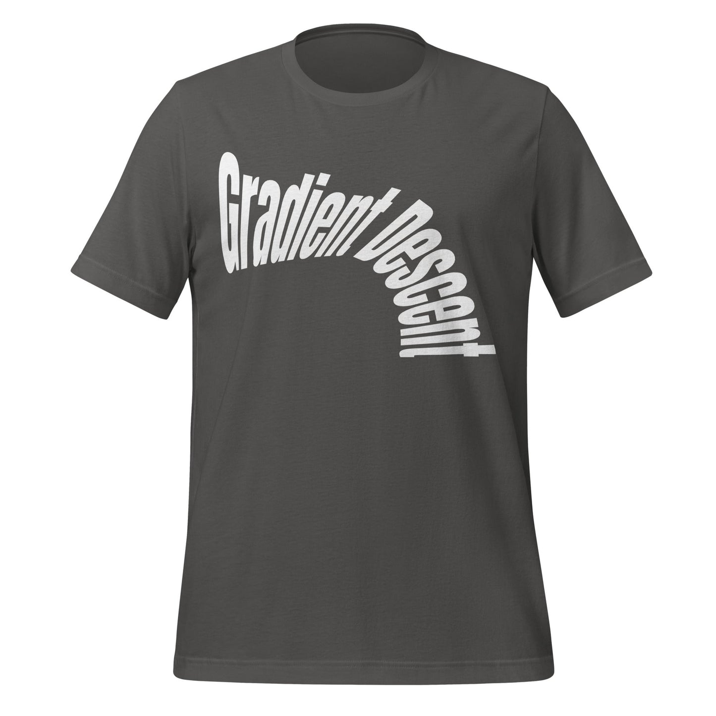 Image of the Distorted Gradient Descent T-Shirt (unisex) Asphalt / S.
