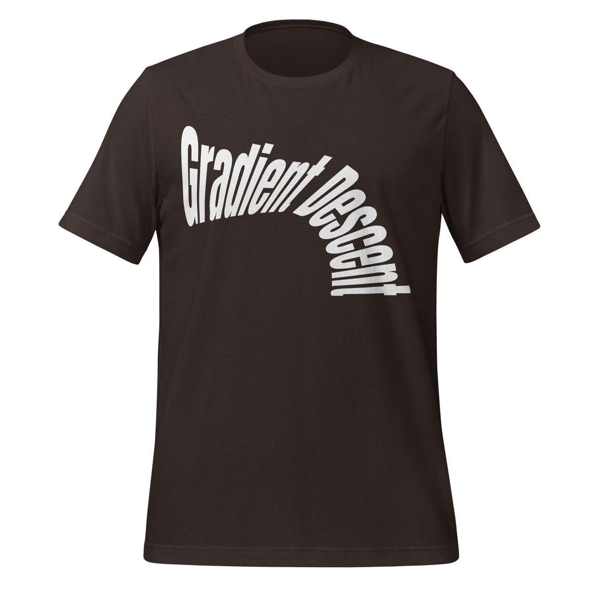 Image of the Distorted Gradient Descent T-Shirt (unisex) Brown / S.