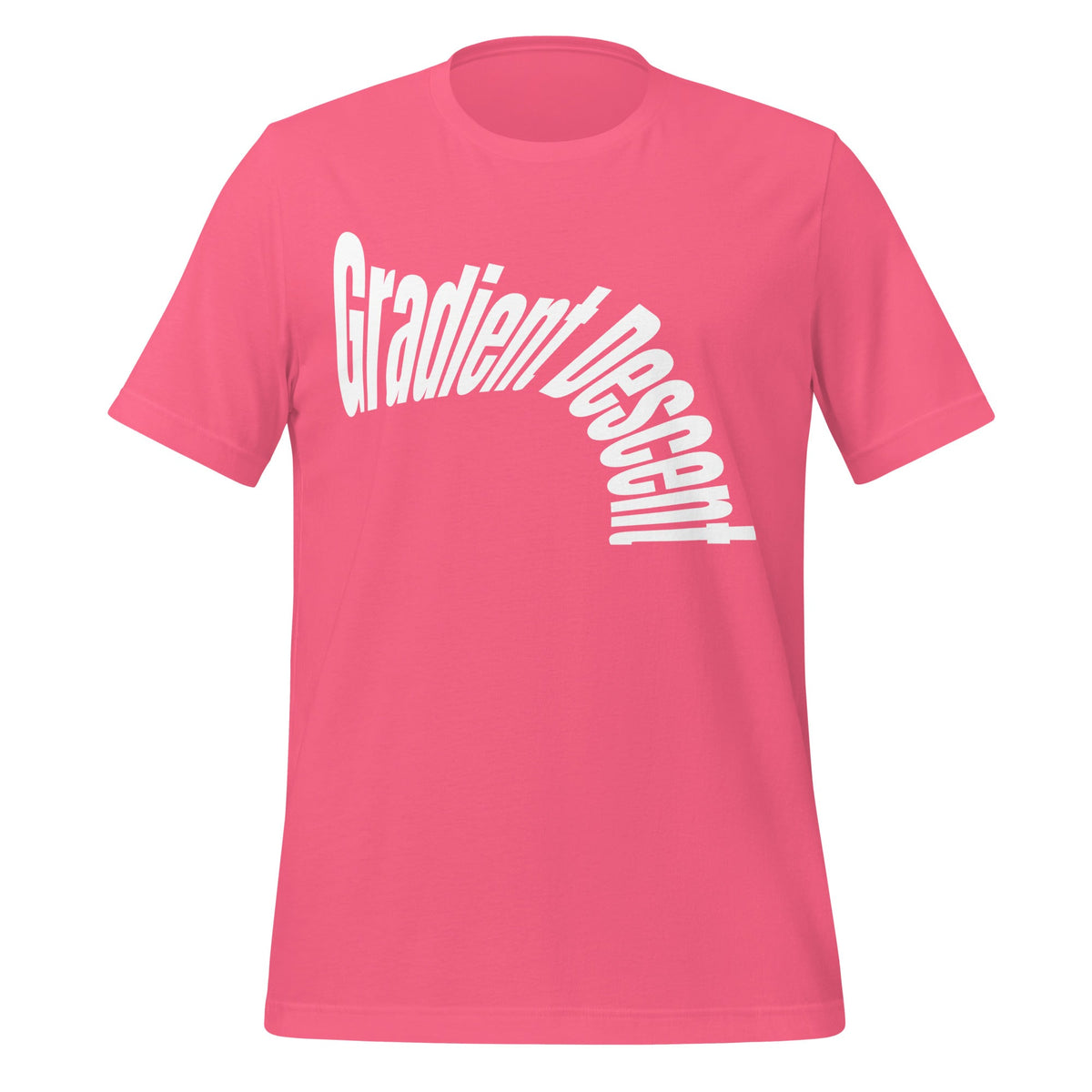 Image of the Distorted Gradient Descent T-Shirt (unisex) Charity Pink / XS.